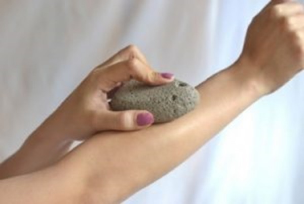 Pumice stone for face and neck
